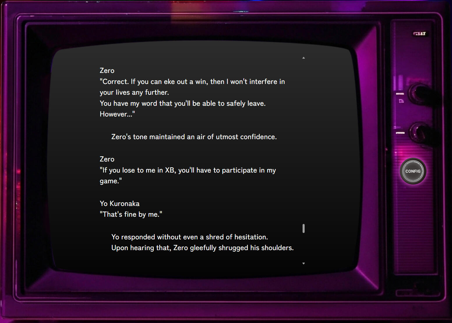 Neo Neon Tribe Screencap 1 Screencap from NNT's webnovel.