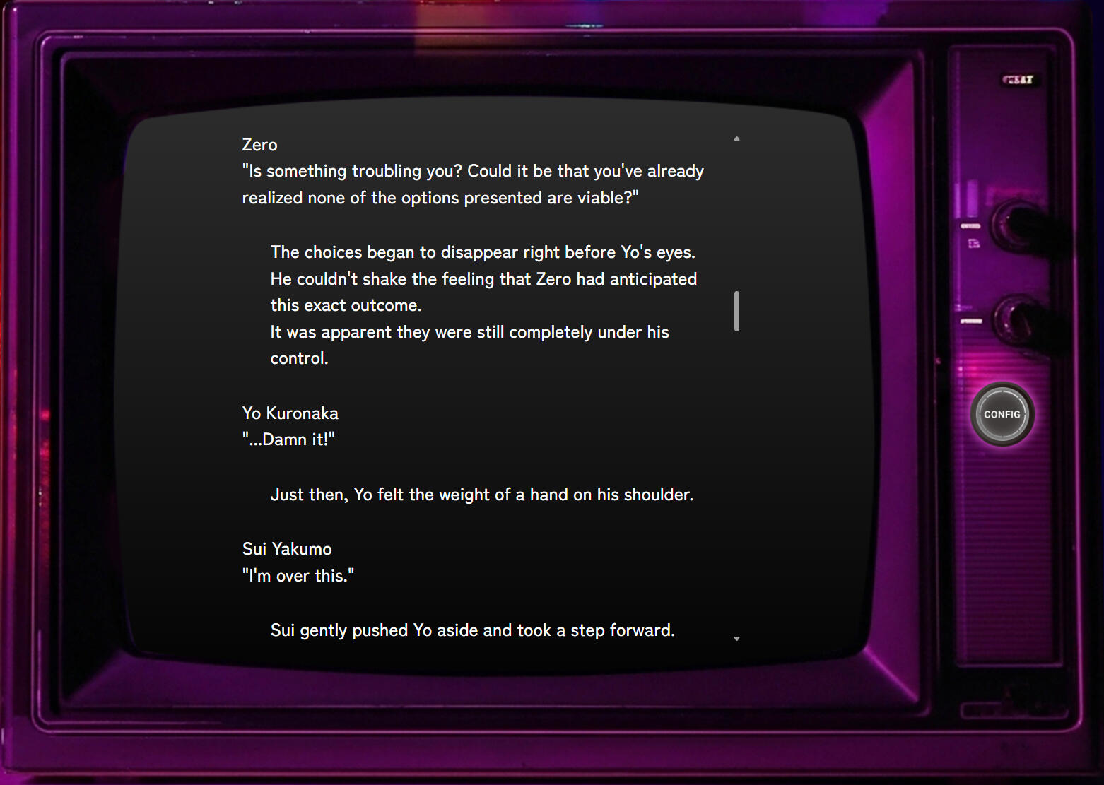Neo Neon Tribe Screencap 2 Screencap from NNT's webnovel.